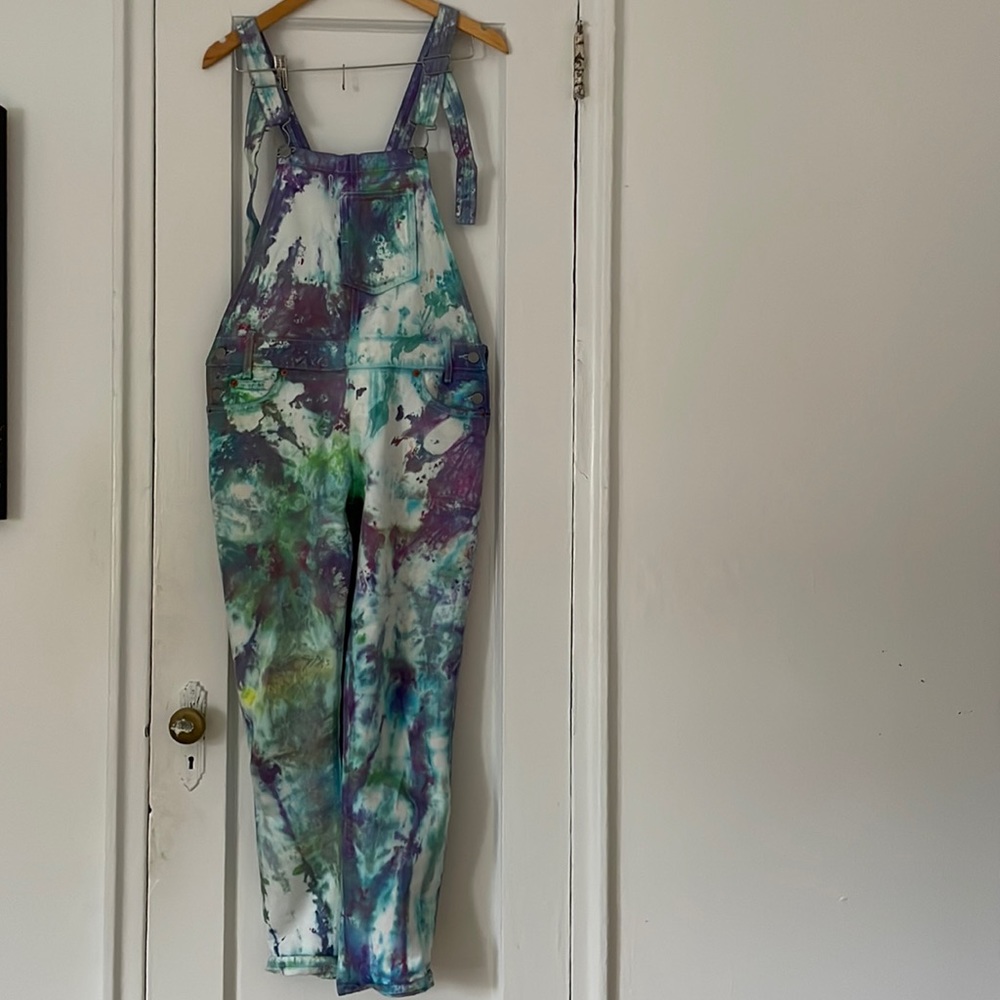 Tie Dye Levi’s Overalls size XS